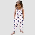 thumbnail image 2 of Splozh 4th of July Toddler Girl Outfit 1T 2T 3T 4T 5T 6T American Flag Overall Pant Romper Strap Baby Fourth of July Jumpsuit,Silver,5-6 Years, 2 of 5
