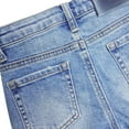 thumbnail image 4 of KIDSCOOL SPACE Baby Girls Boys Jeans Shorts,Ripped Simple Design Cute Summer Denim Pants,Light Blue,3-4 Years, 4 of 5