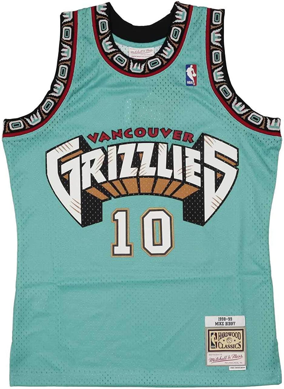 New VINTAGE Vancouver Grizzlies Jersey XL Mike Bibby #10