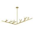 thumbnail image 2 of Avenue Lighting The Oaks Collection Modern Linear Chandelier Brushed Brass 12 12 Light Brushed Brass, 2 of 5