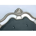 thumbnail image 3 of Glam Silver Solid Wood King Bedroom Set 3pcs FOA CM7194 Azha, 3 of 5