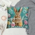 thumbnail image 2 of Qinduosi Throw Pillow Covers Set of in Easter Eggs Decorative Pillow Cases Cushion Cover for Living Room Bedroom Sofa, 2 of 5