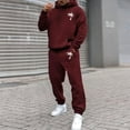 Men's Track Suits Sweatshirt and Sweatpants Sets Winter Sweatsuit