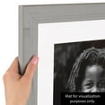 thumbnail image 5 of ArtToFrames 4x6 Inch Muted Warm Silver Picture Frame, This Silver MDF Poster Frame is Great for Your Art or Photos, Comes with Regular Glass (4676), 5 of 7