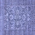 thumbnail image 1 of Ahgly Company Indoor Square Oriental Blue Traditional Area Rugs, 3' Square, 1 of 4