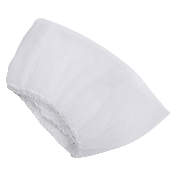 Toyvian 1Pc Bird Cage Protective Cover White Mesh Cloth Elastic Fit for Bird Cage Accessory