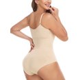 thumbnail image 2 of Women's Bodysuits Sexy Sleeveless Tummy Control Tops Adjustable Spaghetti Strip Shapewear Bodysuits, 2 of 5