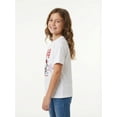 thumbnail image 4 of Sanrio Girls Hello Kitty Americana Patriotic Graphic Tee with Short Sleeves, Sizes 4-16, 4 of 7