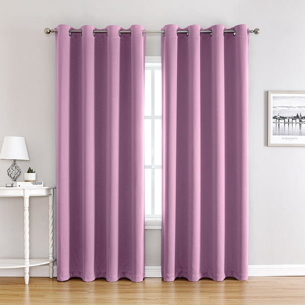 Wosthever 2 unidades/juego de parasoles de sombreado y aislamiento que proporcionan privacidad y comodidad, cortinas de aislamiento térmico Sombras de ventana morado132*160