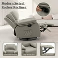 thumbnail image 4 of Korser Swivel Rocker Small Recliner Chair for Small Spaces for Living Room,Nursery,Khaki, 4 of 7