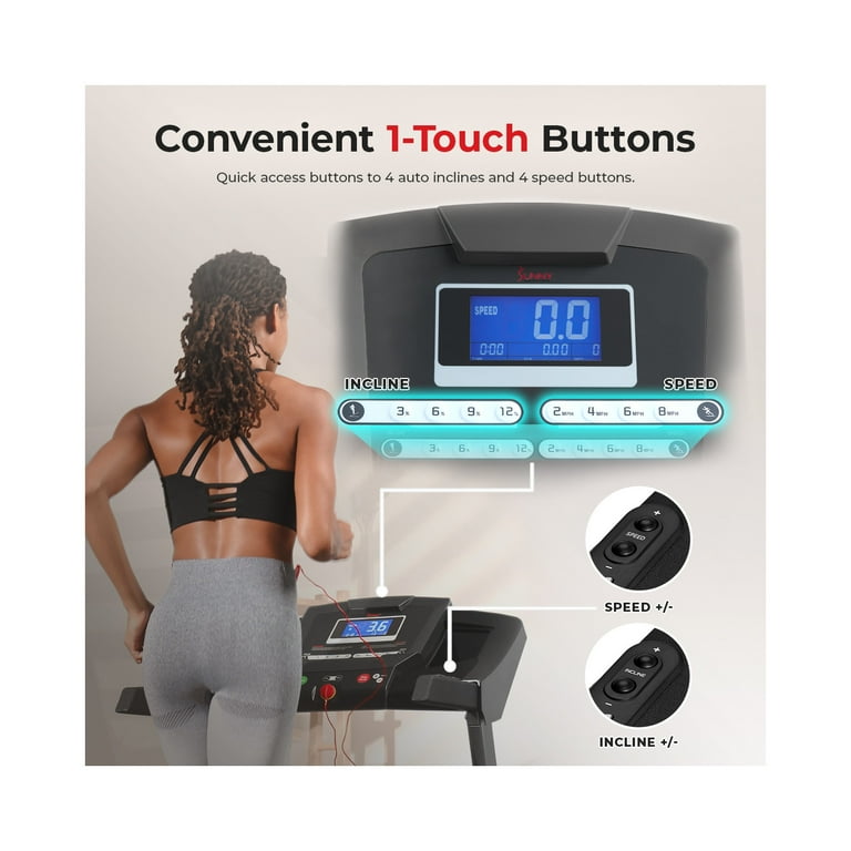 Sunny Health & Fitness Smart Treadmill with Auto Incline Sunny Health & Fitness Smart Treadmill with Auto Incline