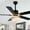 Black, variant on Bella Depot 52" Modern Silver Ceiling Fan 6-Speed Reversible with Light and Remote Control