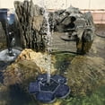 thumbnail image 4 of Solar Floating Bird Bath Fountain 1.4W with 6 Sprayers for Garden Pond Water Circulation, 4 of 8