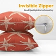 thumbnail image 3 of Summer Beach Starfish Pillow Covers 16x16 Inch Set of 2 Coral Pink Sea Star Throw Pillowcase Cotton Linen Square Decorative Nautical Coastal Themed Cushion Cover for Sofa Bedroom Indoor Outdoor Party, 3 of 6