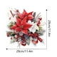 thumbnail image 3 of Red Floral Wall Sticker Bedroom Door Bedside Table Background Decoration Self Adhesive Sticker Bathroom 10.8x10.8in, 3 of 6