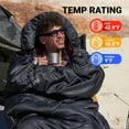 thumbnail image 3 of KingCamp Oversized Heating Sleeping Bags Cotton Flannel Cold Weather Sleeping Bag with 3 Adjustable Heating Levels for Adult, 3 of 8