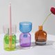 thumbnail image 5 of Candelabro de vidrio decorativo transparente colorido de estilo europeo y americano, decoración del hogar, procesamiento exquisito de candelabro de vidrio, 5 of 5