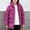 Hot Pink, variant on Cethrio Girls Puffer Jackets, Warm Full Zip Windproof Mid-weight Winter Coats Blue Size 10-12