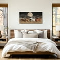 thumbnail image 6 of Furnster Moonlit Horses Canvas Wall Art Animal Painting Framed Canvas Printsfor Living Room Bedroom Decor Ready to Hang 24''x48'', 6 of 8