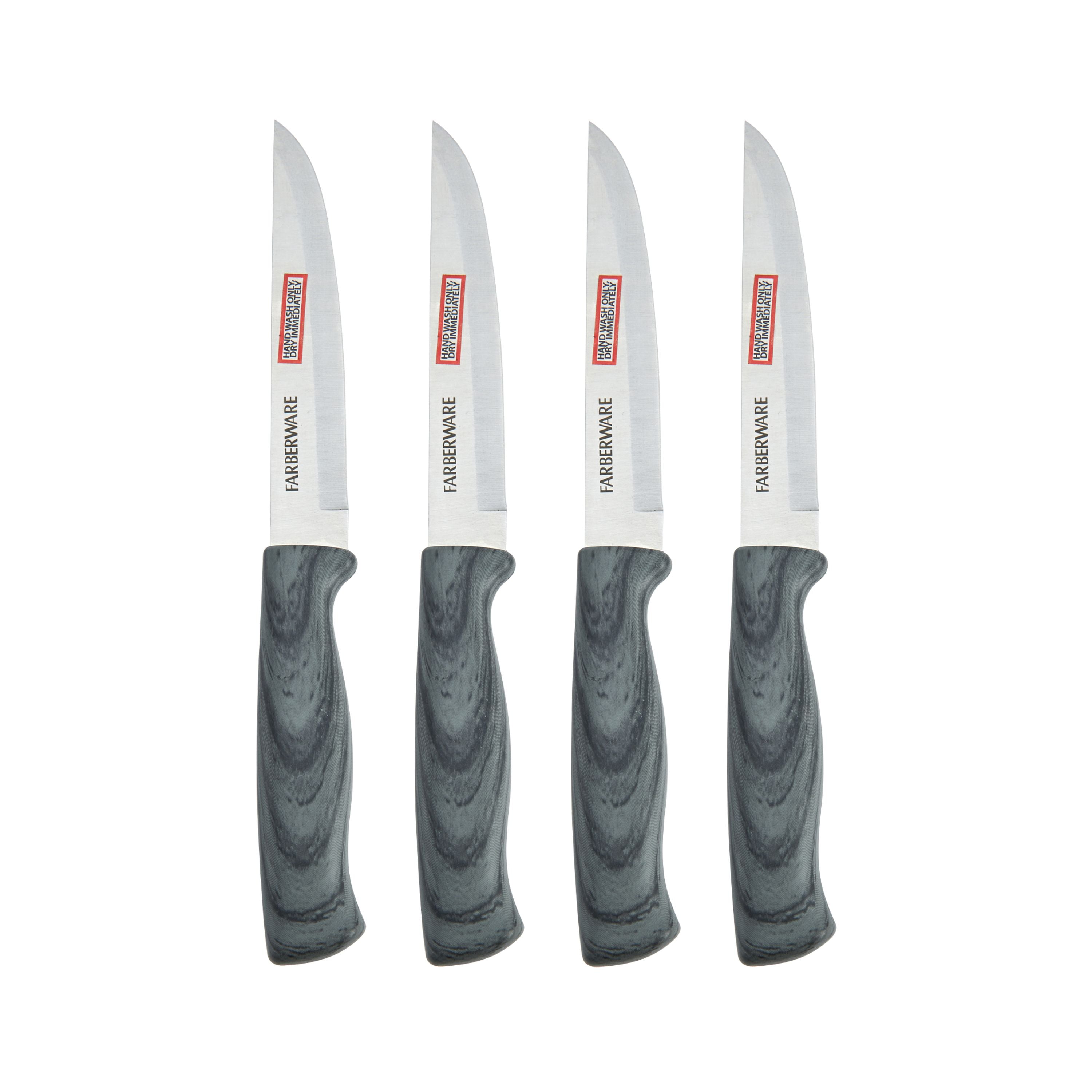 Farberware 4 Piece Poly Ashwood Steak Knife Set