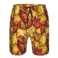 thumbnail image 3 of Logiee Autumn Mosaic Maple Leaves Print Mens Swim Trunks Quick Dry Board Shorts,Breathable Hawaii Beach Shorts Swimwear Bathing Suits-X-Large, 3 of 6