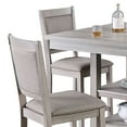 thumbnail image 2 of Benjara 5 Piece Counter Height Dining Set- Table & 4 Chairs- Padded Seats- Gray, 2 of 5