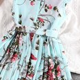 thumbnail image 6 of Zszcpp Sundress For Girl Retro Style Flower Print Round Neck Sleeveless Relaxation Cozy Casual Dresses, 6 of 9