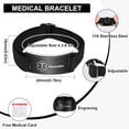 thumbnail image 4 of xianyou-Medical Alert Bracelet for Women Men, Adjustable Medical Alert ID Wristband for Diabetic D.N.R Pacemaker Epilepsy, 4 of 4