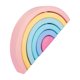 thumbnail image 5 of 6 Pieces Wooden Rainbow Stacker Playset Geometry for Boys Children Toddlers Macaron perfke Bloques de arco iris, 5 of 9