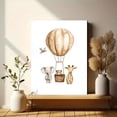 thumbnail image 6 of Qisvanset Safari Animals Hot Air Balloon Watercolor, 40x30cm for Nursery Playroom, 6 of 8