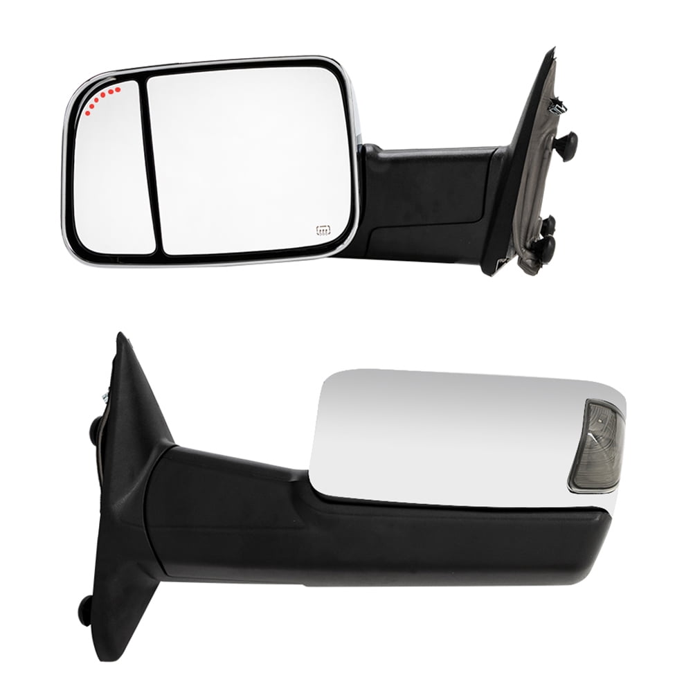 6 inch 2006 Dodge RAM 2500-3500 W/O SIDE CURTAIN Door mount spotlight -Black Driver side WITH install kit LED 