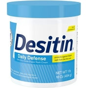 Desitin Daily Defense Baby Diaper Rash Cream with Zinc Oxide to Treat, Relieve & Prevent diaper rash, Hypoallergenic, Dye-, Phthalate- & Paraben-Free, 16 oz