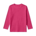 thumbnail image 5 of Kids' Solid Base Layer Tee Long Sleeve Layering Shirt Casual Clothing Campus Basic Shirt, 5 of 5