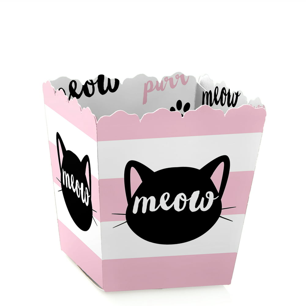 Purrfect Kitty Cat Party Mini Favor Boxes Kitten Meow Baby Shower