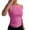 1Hot Pink111, variant on XAOFW Women's Tank Tops Fashion Solid Color Sleeveless Scoop Neck Ribbed Slim Fit Vest Holiday Vacation Comfortable Cozy Top