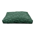 thumbnail image 3 of Floral Pet House, Abstract Blooming Nature with Petals and Leaves Green Toned Illustration, Outdoor & Indoor Portable Dog Kennel with Pillow and Cover, 5 Sizes, Jade Green Pale Green, by Ambesonne, 3 of 4