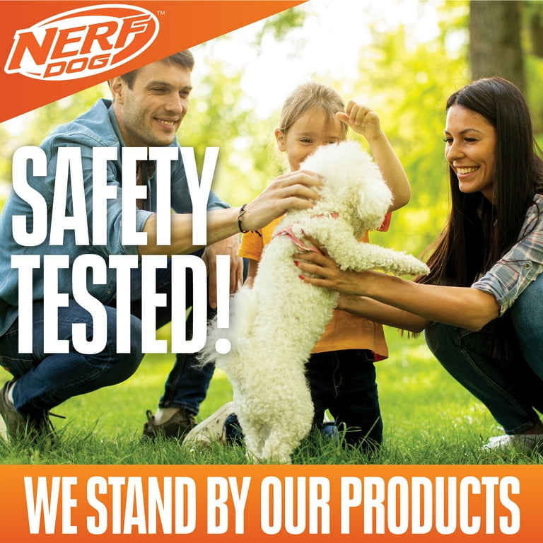 Nerf Dog LED Light Up & Squeak Hex Ring Chew Toy photo 8