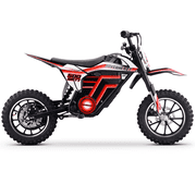 HOVERHEART Mini Motorized Dirt Bikes 500W, 15 MPH Top Speed, Dual Suspension(Red)