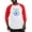 Red/White, variant on CafePress - Magic Blue Mana Symbol Baseball Jersey - Cotton Baseball Jersey, 3/4 Raglan Sleeve Shirt
