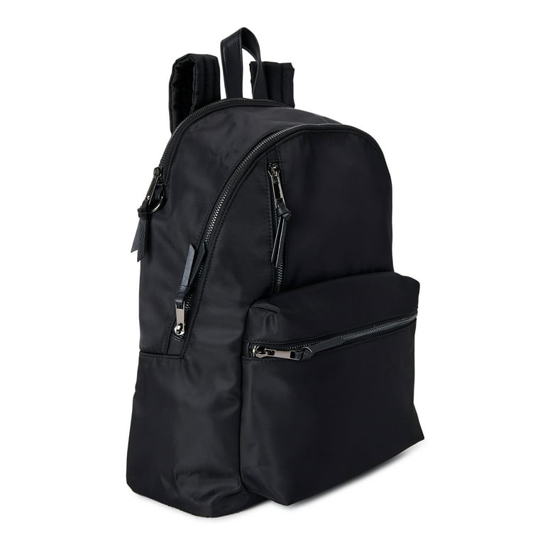 No Boundaries Women's Dome Zip Backpack, Black - Walmart.com
