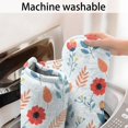 thumbnail image 5 of Pioneer Flower Floral Print Pattern Bathroom Rugs Mat, Non Slip Microfiber Bathroom Rug with Rubber Backing, Soft Mats for Bathroom Floor Tub Shower, 17"x30", 5 of 5