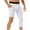 White, variant on Miqool Men's One Leg Compression Pants Basketball 1/2 Single Leg Capri Tight Pants Athletic Workout Sport Performance Base Layer Underwear Leggings
