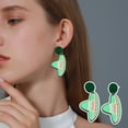 thumbnail image 4 of Hyasfey 2Pcs Mexican Carnival Stud Earrings Colorful Hats Violin Design Various Styles Mexican Earrings for Women, 4 of 8