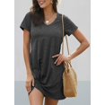 thumbnail image 3 of Robe T-Shirt Courte d'Été pour Femmes, Mini Robe de Plage Décontractée, 3 of 4