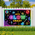 thumbnail image 2 of Neon Lights Glow Party Banner Retro Design Disco Theme for Birthday Party Indoor Decoration Dance Event, 2 of 5
