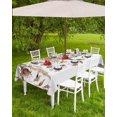 thumbnail image 3 of Fall Botanical Outdoor Tablecloth - 60x60 Inch Square Dining Table Cover, Thanksgiving Vintage Maple Leaf Floral Waterproof Outdoor Table Cloth with Umbrella Hole & Zipper for Picnic/Patio, 3 of 5