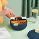 thumbnail image 5 of Yhmxh Utensilios de cocina Fiambrera de plástico con tapa, bandeja para aperitivos y frutas, para guardar alimentos, extraíble y lavable, redonda, con cuatro compartimentos. Muebles para cocina, 5 of 6
