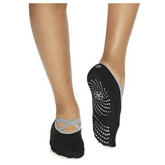 2 Pack Gaiam Grippy No Slip Yoga Socks One Size Fits Most
