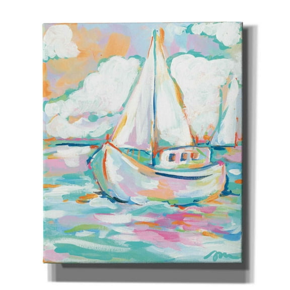 Epic Graffiti 'Pink Sea' by Jessica Mingo, Canvas Wall Art, 20"x24"