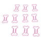thumbnail image 4 of 100 Clips De Papel De Color Rosa, Clips De Papel Lindos, Clips De Papel De Metal De Galvanoplastia Pequeños Portátiles Con Forma De Hueso Para La Clasificación De Archivos Cuaderno De La Escuela De La, 4 of 5